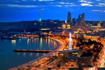 Тур по ночному Баку